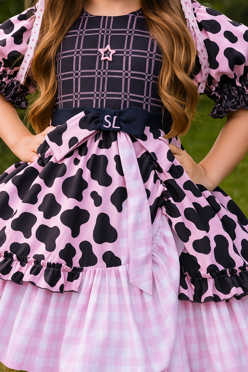 Conjunto Barbie Boiadeira Cowgirl Mãe e Filha – Vestidos Juninos