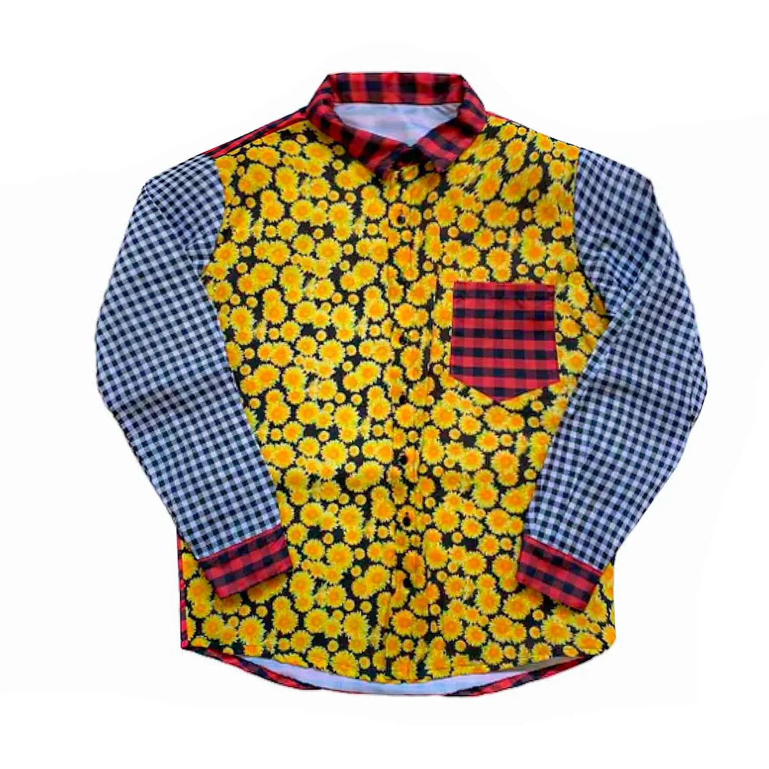 Camisa Xadrez Masculina Adulta Manga Longa Estilosa