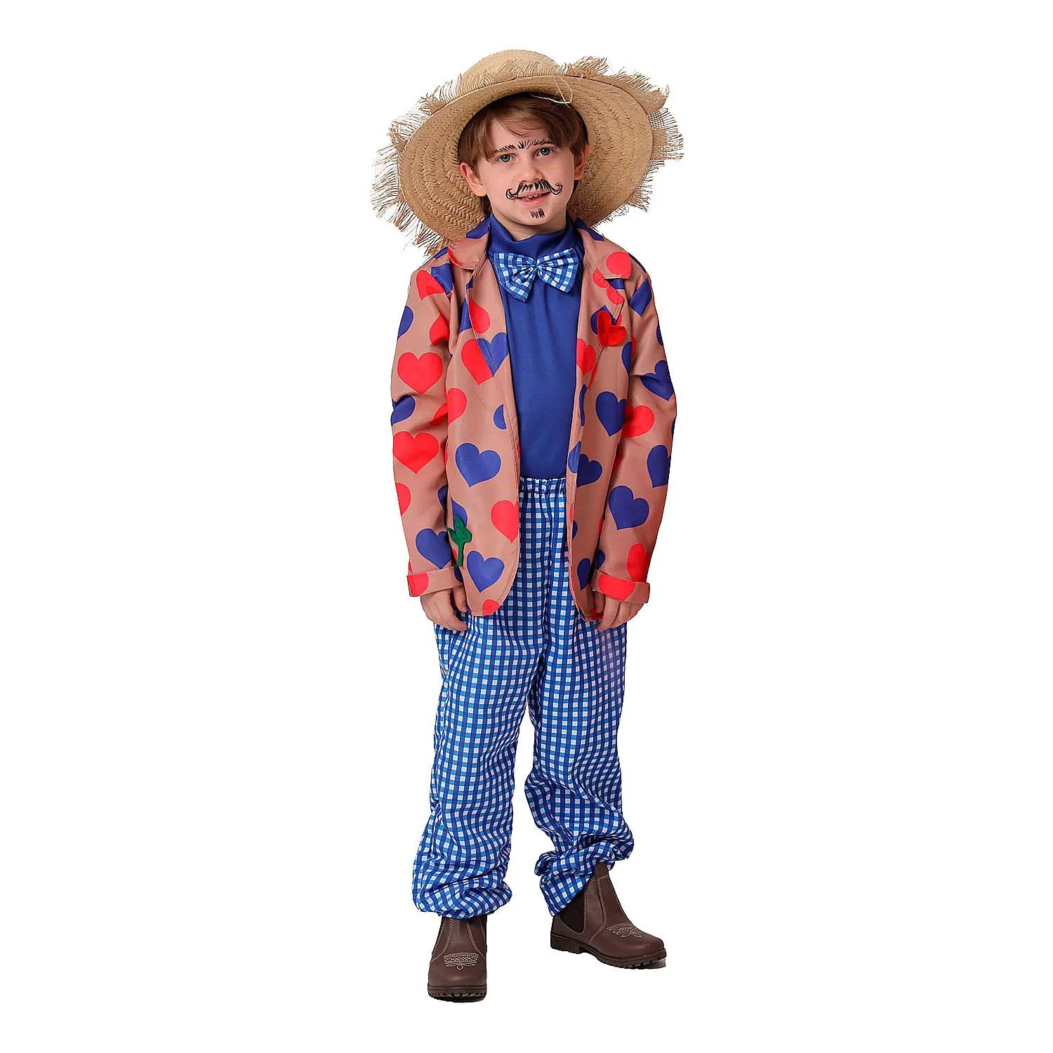 Roupa Festa Junina Infantil Noivo Caipira Com Blazer Apaixonado